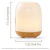 Habiba Humidifier Fine Mist Essential Oil Diffuser120ml Ultrasonic Mute Humidifier for Home8h Intermittent SprayLarge Area Glowing Night Light Silent view 2