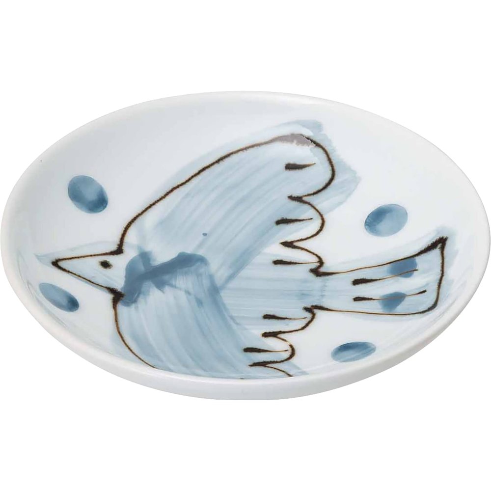 (Saikaitoki) Hasami Ware 20453 Ichisei Pottery Plate, S, Approx. 4.3 inches (11 cm), EL Green, Made in Japan