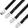 Boao 12 Pcs Bed Sheet Clips Straps Sheet Corner Straps Holder Adjustable Mattress Clips, Elastic Bed Grippers Suspender Fasteners Holder for Home(Black,4-8 Inch Length) view 4