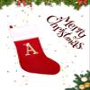 infleesh 20 Inches Monogrammed Christmas Stockings with Letters,Super Soft Christmas Stockings Large Monogram Stockings Red Letter Stockings for Christmas Holiday Xmas Gift view 2