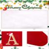 infleesh 20 Inches Monogrammed Christmas Stockings with Letters,Super Soft Christmas Stockings Large Monogram Stockings Red Letter Stockings for Christmas Holiday Xmas Gift view 4