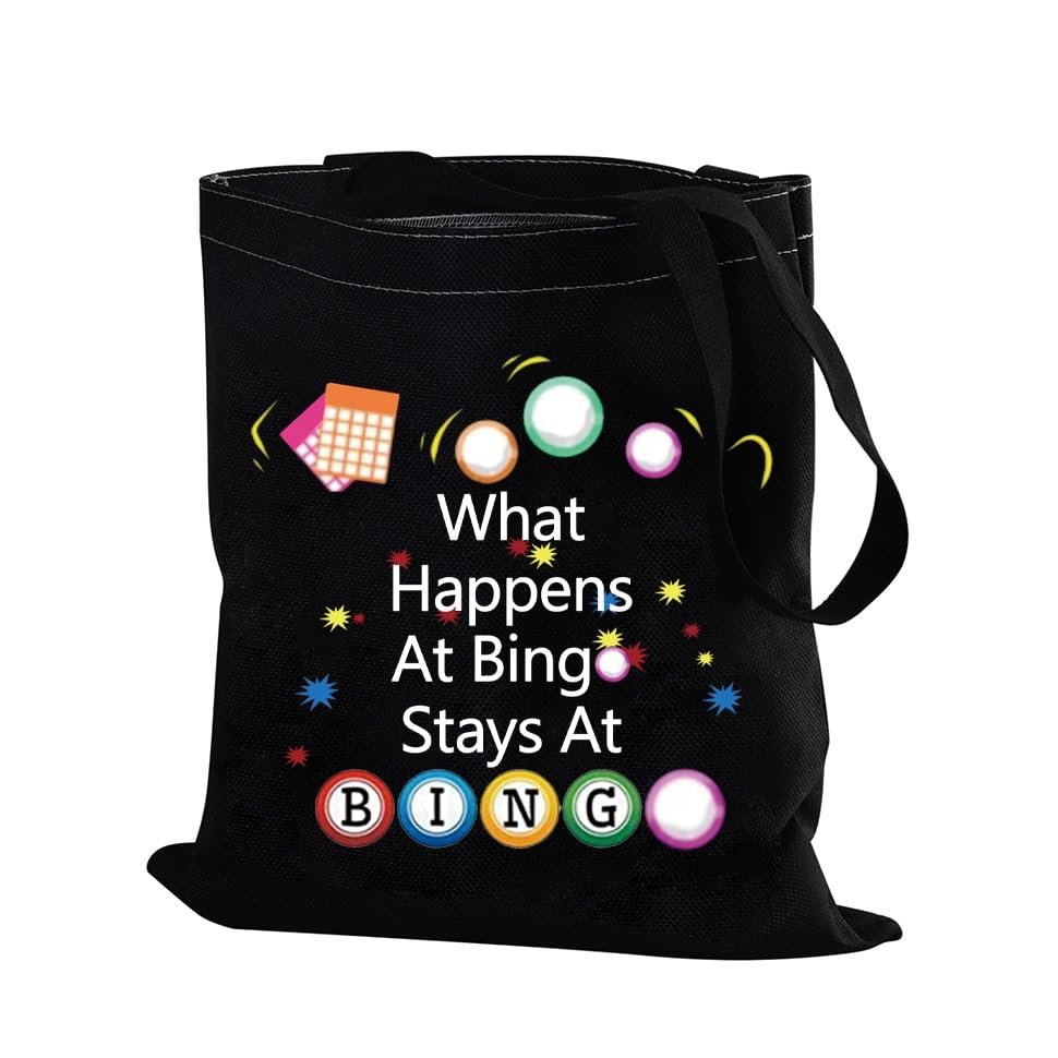PXTIDY Game Tote Bag What Happens Stays At Shopping Bag Game Lover Casino Gambling Gift For Gambler