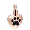 SHEIL Paw On Heart Pet Memorial Ashes Keepsake Urn Necklace Keepsake Pendant for Dog Cat Ash Holder Funeral Urns view 1