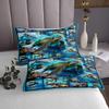 3 Piece 3D Sea Turtle Quilt Bedding Set Women Aldult Lightweight Bedding Sea Animals Bedspread Set Underwater World Bedspread Coverlet Soft Microfiber Home Quilt Set for King Bed All Season view 3