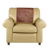 Azrah Traders Leather Recliner Chair Headrest Cover - Sofa, Love Seat, Furniture Protector, Slipcover Theater Seat Cover/SlipCover for Home & Office, 30x50 Inches - Brown Crunch Pack of 2 view 1