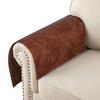 Azrah Traders Leather Recliner Chair Headrest Cover - Sofa, Love Seat, Furniture Protector, Slipcover Theater Seat Cover/SlipCover for Home & Office, 30x50 Inches - Brown Crunch Pack of 2 view 3