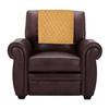 Azrah Traders Suede Leather Recliner Chair Headrest Cover for Home & Office - Sofa, Love Seat, Furniture Protector, Slipcover Theater Seat Cover, 30x30 Inches - Camal (01) Pack of 2 view 1