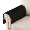 Azrah Traders Suede Leather Recliner Chair Headrest Cover for Home & Office - Sofa, Love Seat, Furniture Protector, Slipcover Theater Seat Cover, 30x30 Inches - Black (01) Pack of 2 view 3
