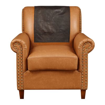 Azrah Traders Leather Recliner Chair Headrest Cover - Sofa, Love Seat, Furniture Protector, Slipcover Theater Seat Cover/SlipCover for Home & Office, 30x50 Inches - Dark Brown Crunch Pack of 2