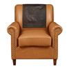 Azrah Traders Leather Recliner Chair Headrest Cover - Sofa, Love Seat, Furniture Protector, Slipcover Theater Seat Cover/SlipCover for Home & Office, 30x50 Inches - Dark Brown Crunch Pack of 2 view 1