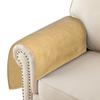 Azrah Traders Leather Recliner Chair Headrest Cover - Sofa, Love Seat, Furniture Protector, Slipcover Theater Seat Cover/SlipCover for Home & Office, 30x30 Inches - Dark Beige Pack of 2 view 3