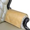 Azrah Traders Leather Recliner Chair Headrest Cover - Sofa, Love Seat, Furniture Protector, Slipcover Theater Seat Cover/SlipCover for Home & Office, 30x30 Inches - Dark Beige Pack of 2 view 4