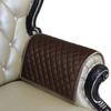 Azrah Traders Leather Recliner Chair Headrest Cover - Sofa, Love Seat, Furniture Protector, Slipcover Theater Seat Cover/SlipCover for Home & Office, 30x30 Inches - Light Brown Pack of 2 view 4