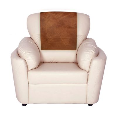 Azrah Traders Leather Recliner Chair Headrest Cover - Sofa, Love Seat, Furniture Protector, Slipcover Theater Seat Cover/SlipCover for Home & Office, 30x50 Inches - Tan Crunch (02) Pack of 2