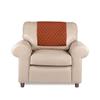 Azrah Traders Leather Recliner Chair Headrest Cover - Sofa, Love Seat, Furniture Protector, Slipcover Theater Seat Cover/SlipCover for Home & Office, 14x26 Inches - Mango Tan Pack of 2 view 1