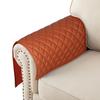 Azrah Traders Leather Recliner Chair Headrest Cover - Sofa, Love Seat, Furniture Protector, Slipcover Theater Seat Cover/SlipCover for Home & Office, 14x26 Inches - Mango Tan Pack of 2 view 3