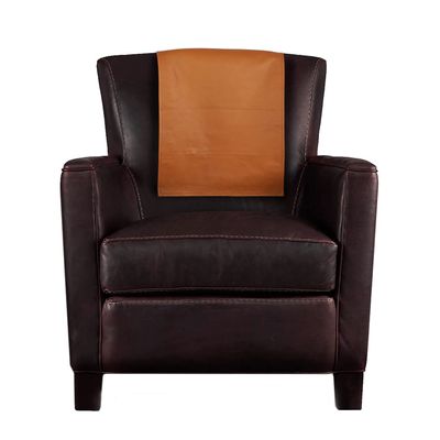 Azrah Traders Leather Recliner Chair Headrest Cover - Sofa, Love Seat, Furniture Protector, Slipcover Theater Seat Cover/SlipCover for Home & Office, 30x50 Inches - Mango Tan (04) Pack of 2