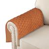 Azrah Traders Suede Leather Recliner Chair Headrest Cover for Home & Office - Sofa, Love Seat, Furniture Protector, Slipcover Theater Seat Cover, 14x26 Inches - Tan (01) Pack of 2 view 3