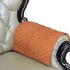 Azrah Traders Suede Leather Recliner Chair Headrest Cover for Home & Office - Sofa, Love Seat, Furniture Protector, Slipcover Theater Seat Cover, 14x26 Inches - Tan (01) Pack of 2 view 4