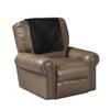 Azrah Traders Leather Recliner Chair Headrest Cover - Sofa, Love Seat, Furniture Protector, Slipcover Theater Seat Cover/SlipCover for Home & Office, 30x30 Inches - Black (03) Pack of 2 view 2