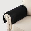 Azrah Traders Leather Recliner Chair Headrest Cover - Sofa, Love Seat, Furniture Protector, Slipcover Theater Seat Cover/SlipCover for Home & Office, 30x30 Inches - Black (03) Pack of 2 view 3