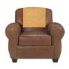 Azrah Traders Suede Leather Recliner Chair Headrest Cover for Home & Office - Sofa, Love Seat, Furniture Protector, Slipcover Theater Seat Cover, 30x30 Inches - Camal Pack of 2 view 1