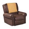 Azrah Traders Suede Leather Recliner Chair Headrest Cover for Home & Office - Sofa, Love Seat, Furniture Protector, Slipcover Theater Seat Cover, 30x30 Inches - Camal Pack of 2 view 2