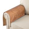 Azrah Traders Leather Recliner Chair Headrest Cover - Sofa, Love Seat, Furniture Protector, Slipcover Theater Seat Cover/SlipCover for Home & Office, 30x50 Inches - Dark Beige Crunch Pack of 1 view 3