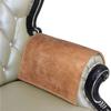 Azrah Traders Leather Recliner Chair Headrest Cover - Sofa, Love Seat, Furniture Protector, Slipcover Theater Seat Cover/SlipCover for Home & Office, 30x50 Inches - Dark Beige Crunch Pack of 1 view 4
