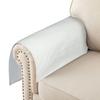 Azrah Traders Leather Recliner Chair Headrest Cover - Sofa, Love Seat, Furniture Protector, Slipcover Theater Seat Cover/SlipCover for Home & Office, 30x30 Inches - Poor White Pack of 2 view 3