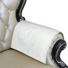 Azrah Traders Leather Recliner Chair Headrest Cover - Sofa, Love Seat, Furniture Protector, Slipcover Theater Seat Cover/SlipCover for Home & Office, 30x30 Inches - Poor White Pack of 2 view 4