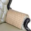 Azrah Traders Leather Recliner Chair Headrest Cover - Sofa, Love Seat, Furniture Protector, Slipcover Theater Seat Cover/SlipCover for Home & Office, 18x26 Inches - Light Beige Pack of 2 view 4