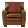 Azrah Traders Suede Leather Recliner Chair Headrest Cover for Home & Office - Sofa, Love Seat, Furniture Protector, Slipcover Theater Seat Cover, 30x30 Inches - Brown Pack of 2 view 1