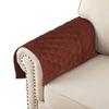 Azrah Traders Suede Leather Recliner Chair Headrest Cover for Home & Office - Sofa, Love Seat, Furniture Protector, Slipcover Theater Seat Cover, 30x30 Inches - Brown Pack of 2 view 3