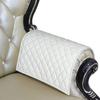 Azrah Traders Leather Recliner Chair Headrest Cover - Sofa, Love Seat, Furniture Protector, Slipcover Theater Seat Cover/SlipCover for Home & Office, 24x30 Inches - White (02) Pack of 2 view 4