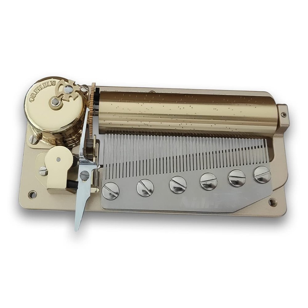 Play (My Neighbor Totoro/Mononoke Hime/Always With Me) Golden Music Box Part Wind up 50 Note Orpheus-Sankyo Musical Movement for DIY Musical Boxes (10 Tunes Option)