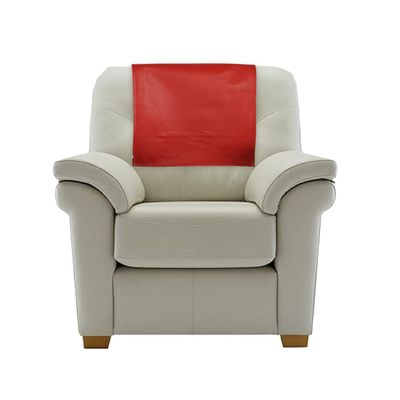 Azrah Traders Leather Recliner Chair Headrest Cover - Sofa, Love Seat, Furniture Protector, Slipcover Theater Seat Cover/SlipCover for Home & Office, 30x30 Inches - Red (04) Pack of 2