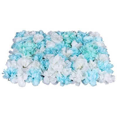 12 Pcs Artificial Silk Flower Wall Rose Flower Wall Panel Flower Backdrop Party Decor Romantic Rose Bouquet Wedding Backdrop Floral Decoration Panel