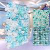 12 Pcs Artificial Silk Flower Wall Rose Flower Wall Panel Flower Backdrop Party Decor Romantic Rose Bouquet Wedding Backdrop Floral Decoration Panel view 2