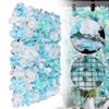 12 Pcs Artificial Silk Flower Wall Rose Flower Wall Panel Flower Backdrop Party Decor Romantic Rose Bouquet Wedding Backdrop Floral Decoration Panel view 3