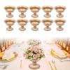 10 Pcs Wedding Metal Flower Stand Gold Vase Centerpieces for Table Decoration, Wedding Party Tabletop Decorative , 6"Artificial Flower Arrangements for Anniversary Ceremony Party Birthday Event Aisle view 2