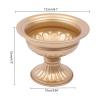 10 Pcs Wedding Metal Flower Stand Gold Vase Centerpieces for Table Decoration, Wedding Party Tabletop Decorative , 6"Artificial Flower Arrangements for Anniversary Ceremony Party Birthday Event Aisle view 3