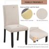 AYTTPG Faux Marble 5-Piece Dining Set, Table with 4 Thicken Cushion Dining Chairs Home Furniture, Modern Simple Dinette Set, Stable and Durable, for Dining Room Kitchen, Easy Assembly, White + Black view 4