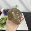 Skeleton Natural Tea Crystal handcarvedcollectHome Decoration Halloween 3.9inch view 2