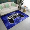 Blue Gaming Area Rugs Game Gamepad Carpets for Gamer Boys Teens 3D Printed Large Floor Mats for Bedroom Dining Room Living Room Decor Playroom view 1