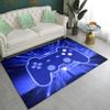 3D Gamer Carpet Decor Large Game Area Rugs Modern Game Printed Living Room Mat Bedroom Controller Player Boys Gifts Home Crystal Floor Polyester Mat Blue view 1