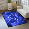 3D Gamer Carpet Decor Large Game Area Rugs Modern Game Printed Living Room Mat Bedroom Controller Player Boys Gifts Home Crystal Floor Polyester Mat Blue view 2