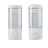 500ML Soap Dispenser Wall Mount, 2PCS Plastic Manual Hand Shower Gel Dispenser for Bathroom Kitchen Hand Liquid Shampoo Soap Dispenser view 1