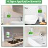 500ML Soap Dispenser Wall Mount, 2PCS Plastic Manual Hand Shower Gel Dispenser for Bathroom Kitchen Hand Liquid Shampoo Soap Dispenser view 3