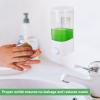 500ML Soap Dispenser Wall Mount, 2PCS Plastic Manual Hand Shower Gel Dispenser for Bathroom Kitchen Hand Liquid Shampoo Soap Dispenser view 4